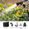 thumbnail image 5 of Copper Bullet Black  Expandable Garden Hose w/10 Pattern Thumb Spray Nozzle  75 FT Lead-Free Ultra-Lightweight Solid Copper Anodized Aluminum Fittings No-Kink, 5 of 8