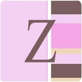 thumbnail image 1 of Carolines Treasures CJ1005-ZFC Monogram - Pink Stripes Foam Coasters Initial Letter Z, Set Of 4, 1 of 3