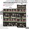 thumbnail image 5 of Black Christmas Santa Pattern Toddler Nap Mats for Kids Preschool,51"x22" Sleeping Mat Bag or Kids,Toddler Sleeping Bag,Toddler Nap Mat or Daycare, 5 of 6