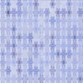 thumbnail image 1 of Ahgly Company Indoor Square Patterned Lavender Blue Area Rugs, 8' Square, 1 of 6