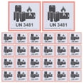 thumbnail image 2 of ELAYARD 100 sheets Battery Labels Adhesive Stickers Transport Caution Warning Labels (UN3481), 2 of 6
