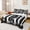 Black White 03, variant on Erosebridal Baseball Patchwork Bed Sheets, Red Buffalo King Sheets for Men and Women, 4pcs