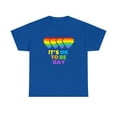thumbnail image 4 of It's OK to Be Gay Pride Month LGBTQ Rainbow Lesbian Gay Womens Plus Size Tops, 4 of 8