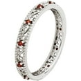 thumbnail image 4 of Garnet Sterling Silver Ring, 4 of 7