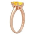 thumbnail image 2 of 1.5 ct Marquise Cut Natural Citrine Solitaire 14K Rose Gold Womens Engagement Ring, 2 of 3