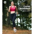 thumbnail image 5 of Nirlon 7/8 Capri Leggings For Women - High Waisted Leggings With Pockets, 5 of 7