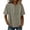 Orange, variant on Womens Summer Plus Size Patchwork Tops Fashion Casual Loose Fit Button Lapel Short Sleeve Pullover Blouses Trendy Solid Color T-shirts