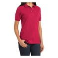 thumbnail image 4 of Yellow Rooster Women's Heavyweight Cotton Pique Female Polo Shirt Red XL, 4 of 6