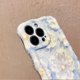 thumbnail image 4 of Funda para iPhone 13 Pro Max con flores azules, a prueba de golpes, con purpurina y estampado floral, con pulsera de cadena de perlas, mariposa y corazón para mujer., 4 of 7