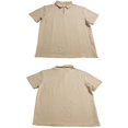 thumbnail image 4 of Men's Textured Short Sleeve Collared Shirt & Shorts Set Khaki S, 4 of 9
