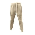 thumbnail image 6 of JUUYY Mens Fall Winter Tracksuit Fashion Hoodies Sweatpants 2 Piece Set Fleece Warm Running Sweatsuit Jogging Suit Khaki S, 6 of 9