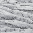 thumbnail image 2 of Izzovium Twin/Twin XL Grey Faux Fur Comforter Mini Set, Reversible Back Print Long Fur & Mink, OEKO-TEX Certified, with Standard Sham, 2 of 10