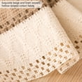 thumbnail image 5 of Fznkrag Macrame Table Runner ,Natural Burlap Table Runner Farmhouse Style Splicing Cotton and Linen Boho Table Runner with Tassels, for Fall Christmas Home Decor Wedding Table Decor, 5 of 9