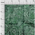 thumbnail image 2 of oneOone Rayon Dark Green Fabric Asian Sewing Material Print Fabric By The Yard 56 Inch Wide, 2 of 4