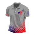thumbnail image 4 of Leey-World 4th Of July Shirts Men 4th of July Shirts for Men Patriotic American Flag Tshirts 250th Anniversary Independence Day Tees Tops(Grey,3XL), 4 of 4