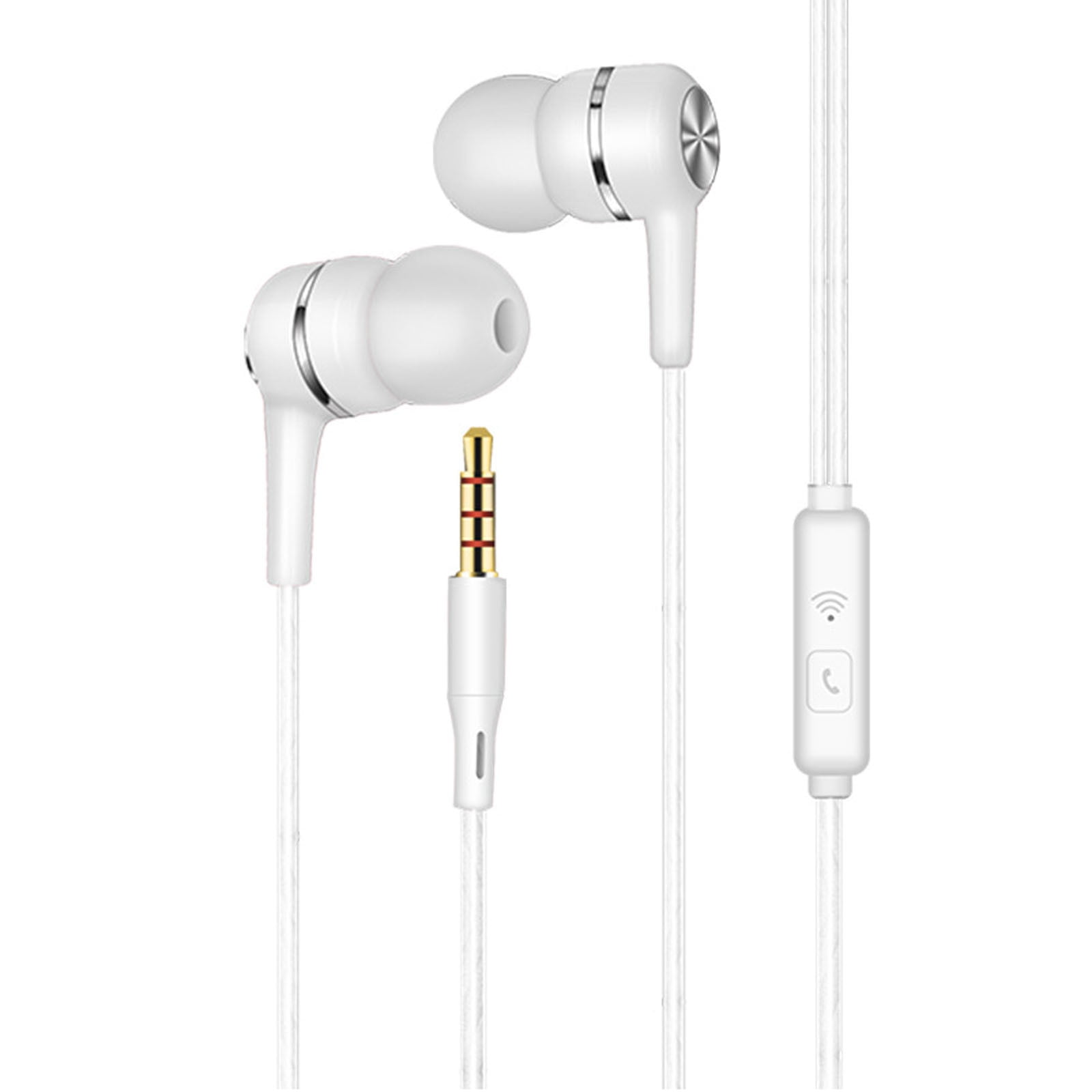 Headphones Microphone Wired Stereo Earbuds Bass Compitable with Earphones for Android Phone Holder