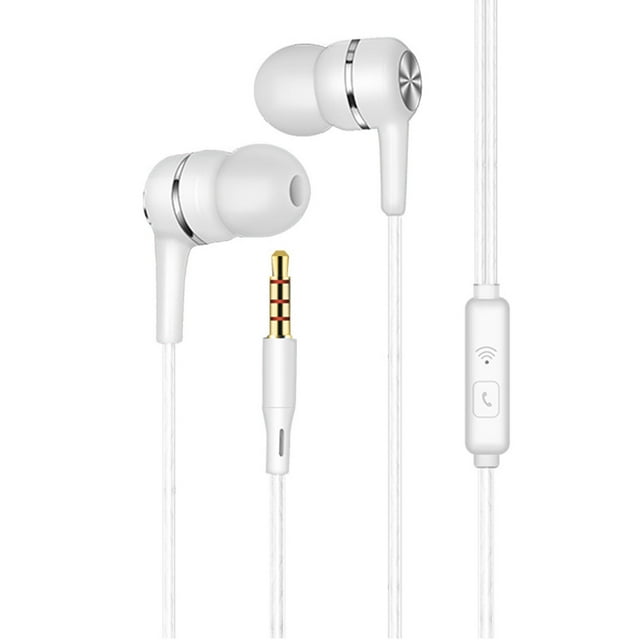 Headphones Microphone Wired Stereo Earbuds Bass Compitable With Earphones for Android Phone Holder