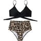 thumbnail image 5 of Traje de baño de cintura alta dividido para mujer, bikini sexy, traje de baño con push-up, conjunto de bikini con vendaje y parte superior de tubo, 5 of 7
