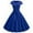Blue, variant on Black Womens Dresses Vintage V Neck Short Sleeve Solid Color Casual Dress Cocktail Evening Dresses for Women 2024