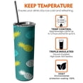 thumbnail image 6 of 20 OZ Coffee Tumble Slim Tumbler Cup with Straw,Thermal with Lids for Hot and Cold Drinks for Fathers Husband Mothers, 6 of 7