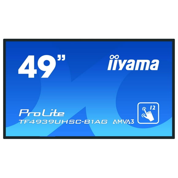 Iiyama - IIyama ProLite TF4939UHSC-B1AG Interactive Touchscreen Display - 124.5 cm (49") - 3840 x 2160 4K Ultra HD