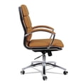 thumbnail image 5 of Alera Neratoli Mid-Back Slim Profile Chair, Camel Soft Leather, Chrome Frame, 5 of 11