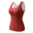 thumbnail image 1 of RXIRUCGD Haut Chaud Chauffant pour Femmes, Mode, Uni, à Encolure Ronde, avec Coussinet de Poitrine ( Rouge, Taille : 2TG ), 1 of 2