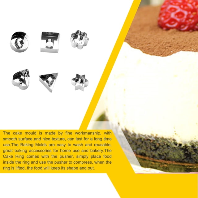 Baking Molds Mousse Pastry Stainless Steel Tray Gingerbread Chocolate Cutters Embosser Kitchen Bar Bakery DIY Making Accessories Type 1