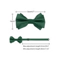 thumbnail image 2 of INSPIRE CHIC Men's Pre-tied Bow Ties Double Layered Adjustable Solid Color Bow Tie Green, 2 of 4