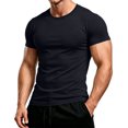 thumbnail image 3 of CCRFTGI Mens t-Shirts Short Sleeve Summer Casual Classic Fit Crewneck Breathable Shirts for Men Black XL, 3 of 6