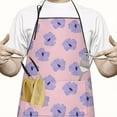 thumbnail image 2 of Pioneer Flower Floral Print Pattern Apron-Garden Aprons for Women with Pockets-Cotton Linen Waterproof Kitchen Cooking Gardening Aprons Adjustable for Kitchen,Cooking,BBQ and Salon 33x27 Inch, 2 of 7