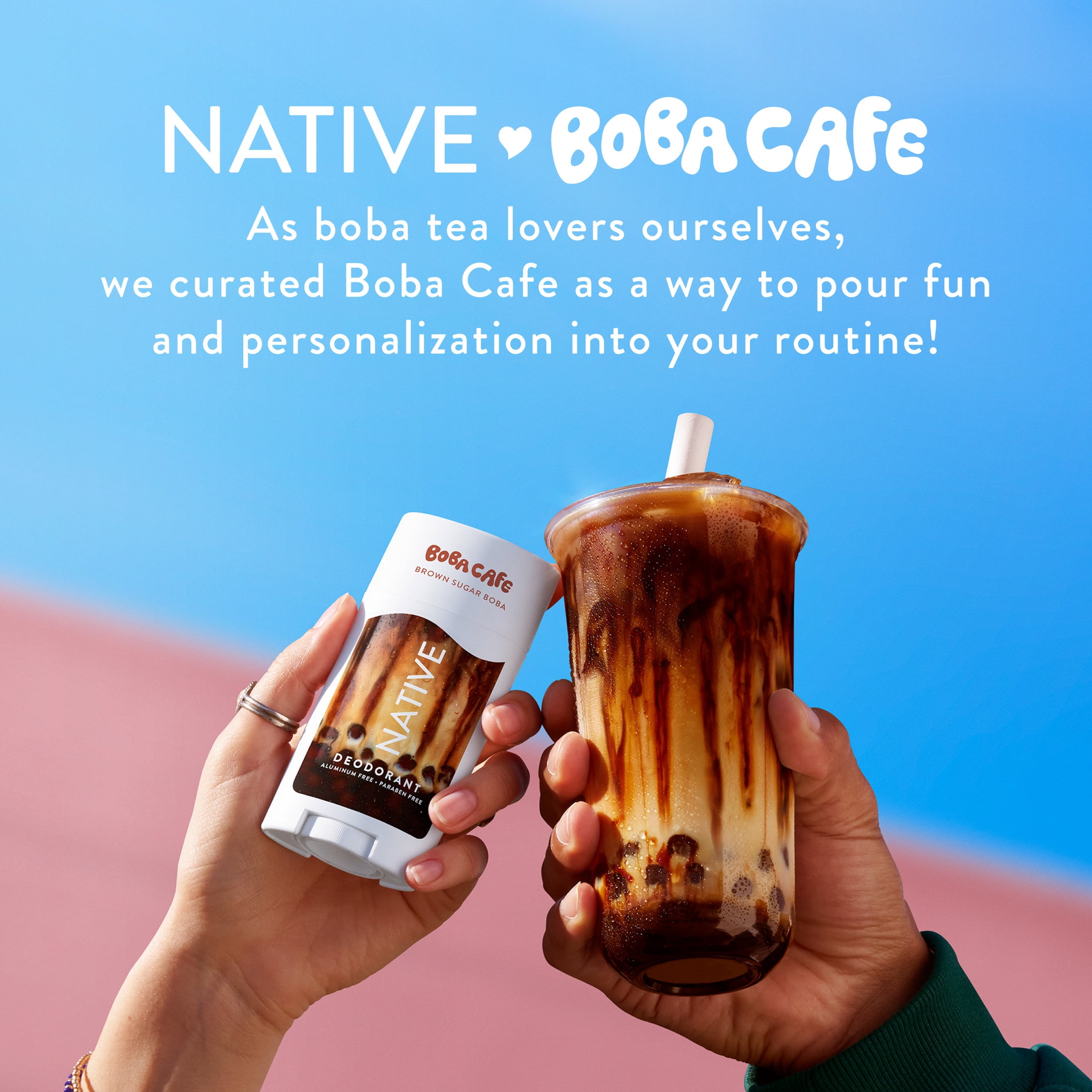 Native Body Wash, Limited Edition Coconut Ube, Sulfate Free Body Wash for Women & Men, Boba Café, 18 fl oz