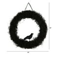 thumbnail image 2 of Nearly Natural 30in. Halloween Black Raven Twig Wreath, 2 of 4