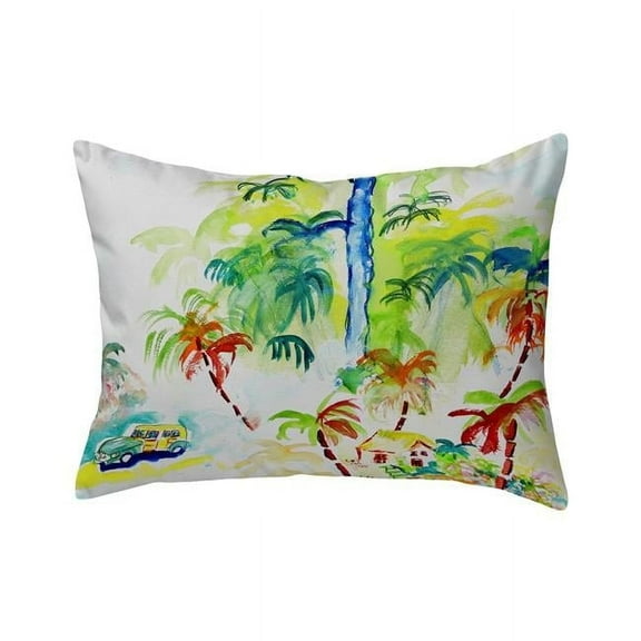 Betsy Drake NC821 16 x 20 in. Colorful Palms No Cord Pillow