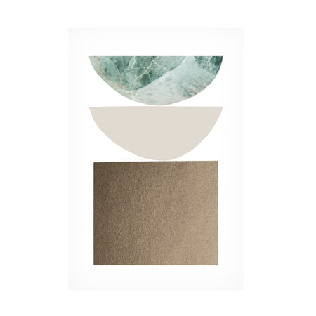 Trademark Fine Art uplusmestudio Textured Shapes Canvas Wall Art