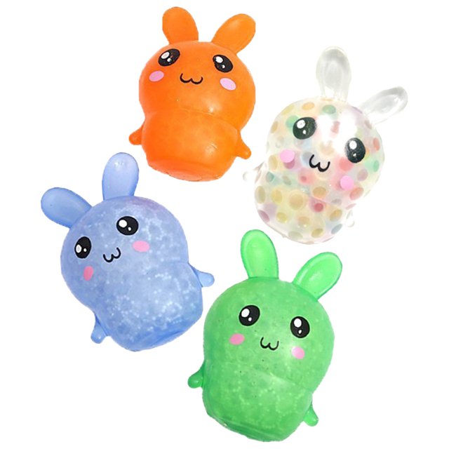 Bunny Stress Balls Toy Heal Your Mood Bunny Squeeze Toy Alivio Del Estrés Y La Ansiedad Bunny Fidget Ball Toy Colorful Gel Water Beads Toy Regalo De Vacaciones Para Niños Adultos Muyoka Hogar