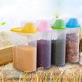 thumbnail image 2 of Cheers 4Pcs 1.9/2.5L Kitchen Airtight Dry Food Cereal Flour Storage Box Seal Pot Can, 2 of 7