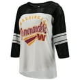 thumbnail image 2 of Women's G-III 4Her by Carl Banks White/Black Washington Commanders First Team 3/4-Sleeve Mesh T-Shirt, 2 of 3