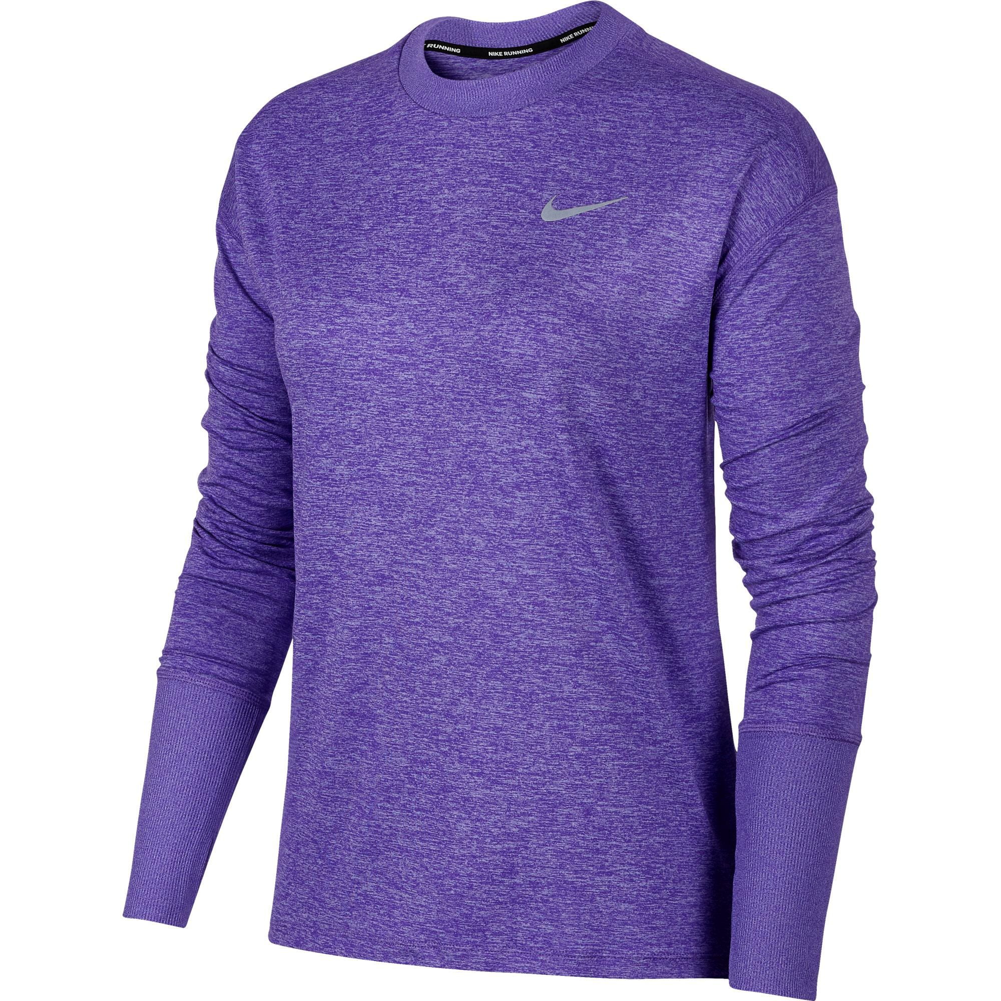purple running shirt