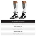 thumbnail image 5 of Hayabusa Men's Pro Boxing Socks, Athletic Socks (1 pair) - White/Grey, 12-14, 5 of 6