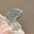 thumbnail image 3 of for iPhone 16e Case, Glitter Shining Design with Diamond Edge Cover, Shockproof Military-Grade Protection, Clear TPU Bumper Hard Back Protective Hybrid Case for iPhone 16e, Gold, 3 of 9