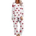 thumbnail image 2 of Censtreet Womens Pajama Sets 2 Piece Lounge Set Fall Spring Pajamas Long Sleeve Pjs Top and Pants Soft Pj Sets Loose Sleepwear, 2 of 6