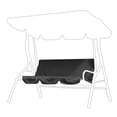 thumbnail image 3 of Reemplazo de cojín de columpio NikouMX cubierta de silla de asiento impermeable para exteriores, 3 of 8