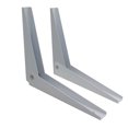 thumbnail image 4 of UPGRATOR 2Set White Cold Rolled Steel L Shape Shelf Brackets for Heavy Weight Support Shelf Holder 10 Inch, 4 of 8