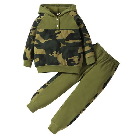 

Baby 1z Toddler Boys Girls Long Sleeve Camouflage Prints Hoodie T Shirt Tops Pullover Pants Outfits Baby Girl Welcome