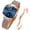 T-blue, variant on OLEVS Watches for Women Fashion Dress Elegant Luxury Womens Watches Japanese Analog Quartz Diamond Waterproof Luminous Ladies Watches Bracelet Gifts Set Reloj para Mujer