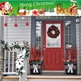 thumbnail image 6 of Luysn Christmas Decorations Merry Christmas Fence Banner,Christmas Banners Yard Sign,Holiday Fence Wrap Hanging Backdrop Banner,Event Party Decoration,Christmas Lights Outdoor 69"X14.5", 6 of 9