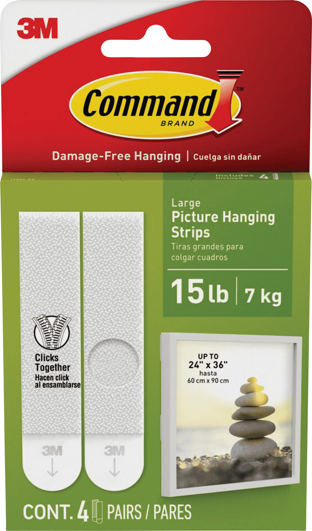Command Picture Hanger Strips - Pack of 2 — Residential Use, Standard Application