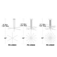 thumbnail image 2 of WAC Lighting Stack 6-Light LED Contemporary Aluminum Linear Pendant in Chrome, 2 of 2