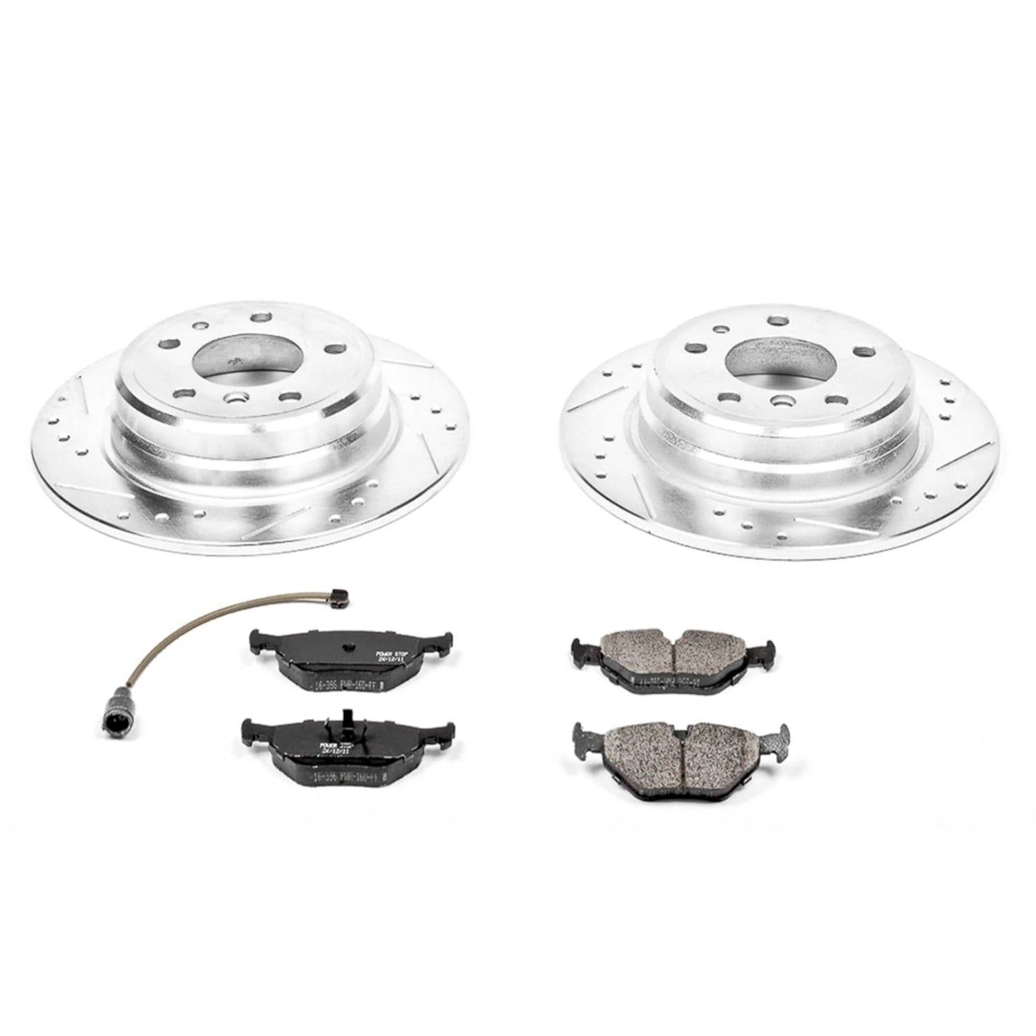PowerStop Rear Z23 Evolution Sport Carbon-Fiber Ceramic Brake Pad and Drilled & Slotted Rotor Kit Fits: BMW Select Models K393